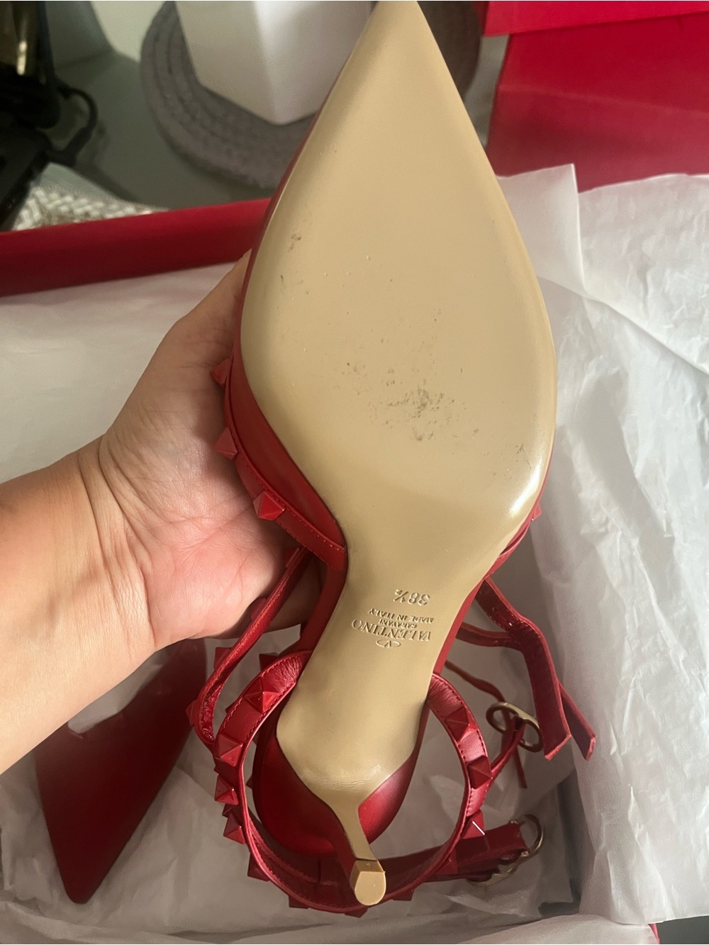 Valentino Garavani with Bold Red Designer box NEW NEVER USE - Picture 5 of 9